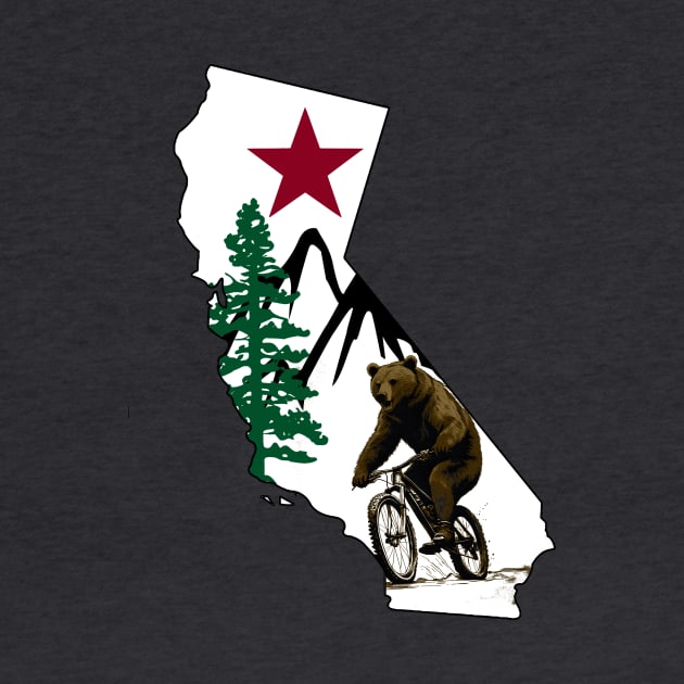 Mountain Biking California Bear by Sneek661